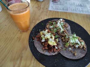Tacos at Choclo y Maíz Cocina Vegana in Guadalajara