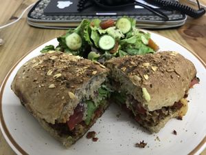 Lonches Argentino at Choclo y Maíz Cocina Vegana in Guadalajara