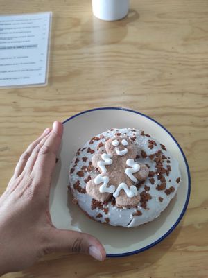 Ginger donut 😋 at Choclo y Maíz Cocina Vegana in Guadalajara