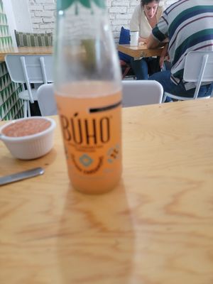 Drink not to sweet perfect. at Choclo y Maíz Cocina Vegana in Guadalajara