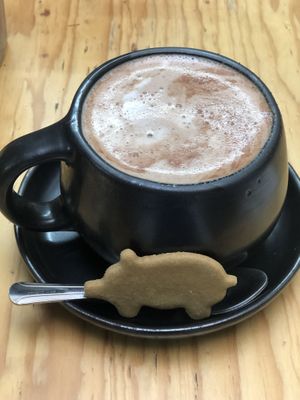 Hot chocolate   at Choclo y Maíz Cocina Vegana in Guadalajara