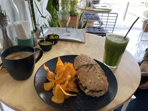 Jalisquillo sandwich  at Choclo y Maíz Cocina Vegana in Guadalajara