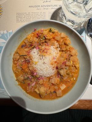 Feines Wintercurry  at Hauser in St Moritz