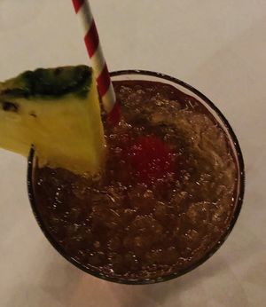 Famous Mai Tai cocktail at Bali Hai Restaurant in San Diego