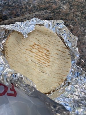 Pita 🫓   at Sam's Falafel Cart in New York City