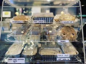 Desserts include Carrot Cake, Peach Cobbler and Cookies (all made from scratch) at Go Vegan Philly in Wilmington