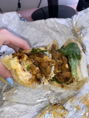 Eve (crispy chicken)   at Go Vegan Philly in Wilmington