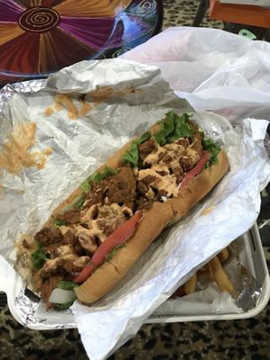 The EVE Crispy Chick'n Sandwich. at Go Vegan Philly in Wilmington