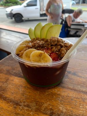 Açai bowl  at Byron Corner Store in Byron Bay