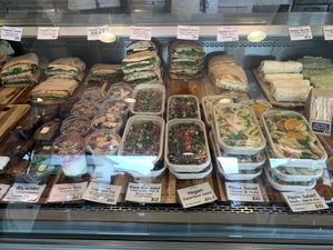 Items clearly marked if vegan at Byron Corner Store in Byron Bay