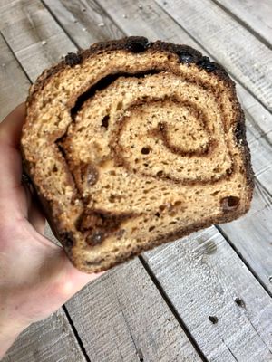 Cinnamon Raisin Swirl Sourdough at Uprising Bakehouse in Burlington