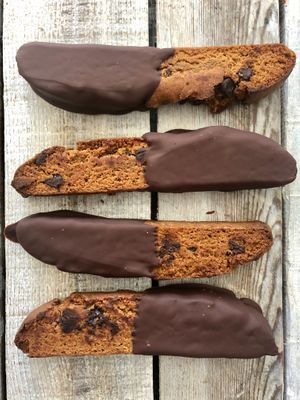 Chocolate Chip Sourdough Biscotti at Uprising Bakehouse in Burlington