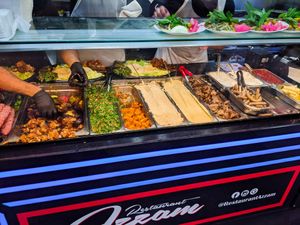 Order counter at Azzam at Azzam in Berlin