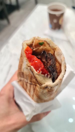 Makali sandwich #Veganuary at Azzam in Berlin