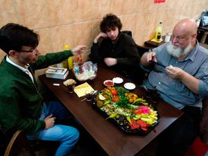 Vegan plate at Azzam at Azzam in Berlin