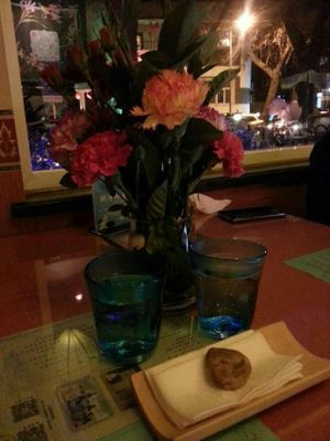 table layout at Bing Di Lian in Tianjin