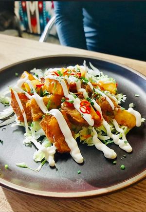 I can’t Belize it’s not chicken  at Tacos and Flipflops - Pop-up in Peterborough