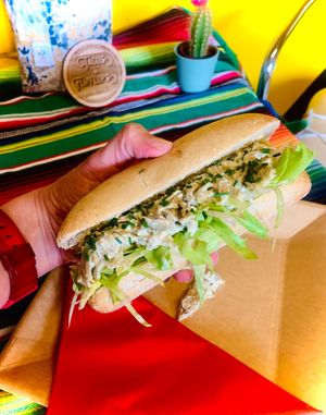 Chikken mayo sub ( Tuesdays and Wednesdays menu only ) at Tacos and Flipflops - Pop-up in Peterborough
