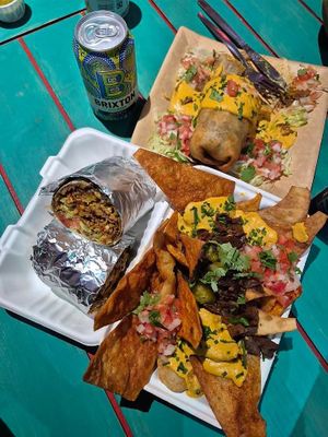 Feast!. Philly me Butrito, Nachso and Chimichanga  at Tacos and Flipflops - Pop-up in Peterborough