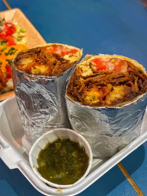Burrito  at Tacos and Flipflops - Pop-up in Peterborough