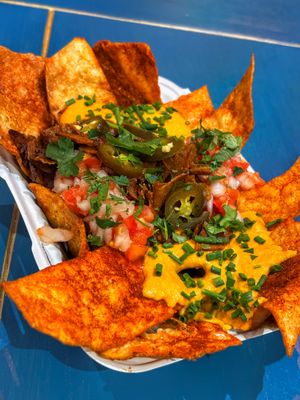 Nachos  at Tacos and Flipflops - Pop-up in Peterborough