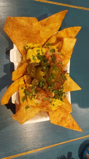 Nachos at Tacos and Flipflops in Peterborough