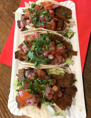 Amazingly tasty vegan tacos 😍 at Tacos and Flipflops - Pop-up in Peterborough