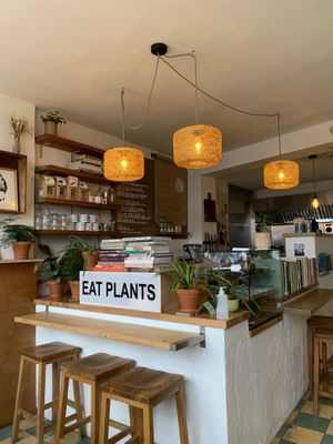 Inside  at Okra in Shrewsbury