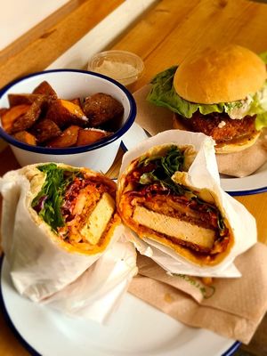 All vegan at Okra in Shrewsbury