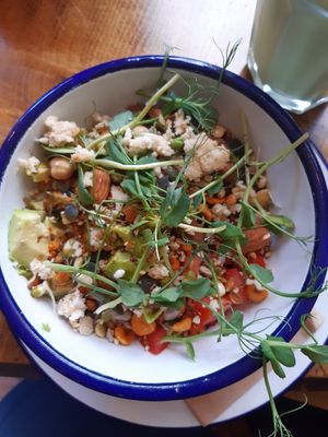 Okras salads are always so filling and delicious. If they were open longer, I would be there weekly at least. Best chews in Shrews at Okra in Shrewsbury