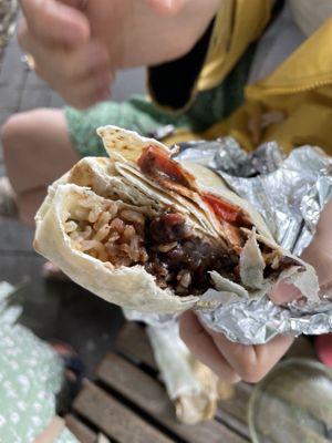 Mexican burrito  at Okra in Shrewsbury