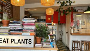 Chilled out, waiting for food😄 at Okra in Shrewsbury