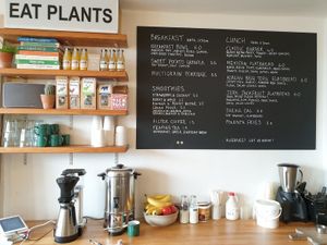 Inside  at Okra in Shrewsbury