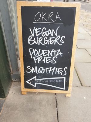 Board  at Okra in Shrewsbury