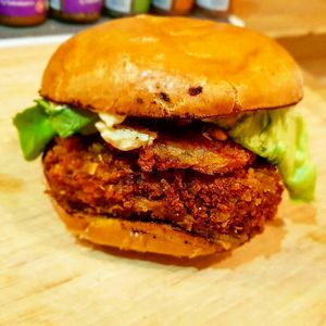 Special burger at Okra in Shrewsbury