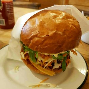 Special burger at Okra in Shrewsbury