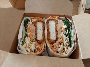 Korean tofu flatbread at Okra in Shrewsbury