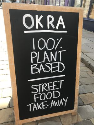 Love this is 100% vegan at Okra in Shrewsbury