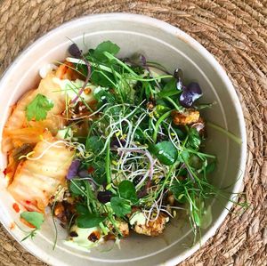 waving cat bowl at Okra in Shrewsbury