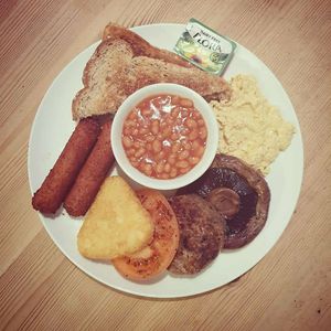 Herbivore vegan breakfast at Foxes Cafe Lounge in Carlisle