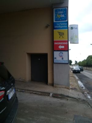 Outside at Eurospin in Caserta
