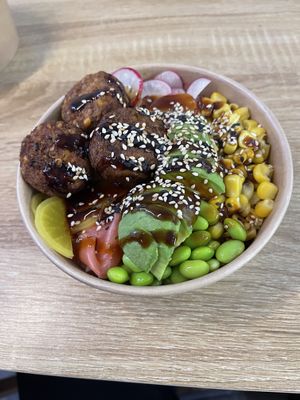 Vegan Poke with Falafel!  at Bowls in Edinburgh