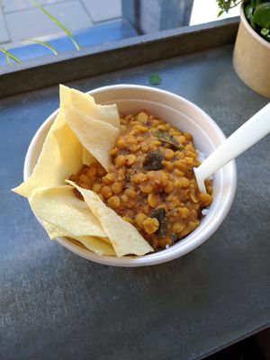 Vegan chana dal at Bowls in Edinburgh