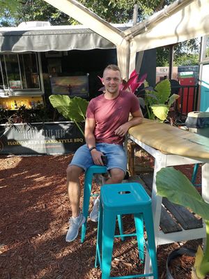 Enjoying paradise at Irie Island Eats in Marathon