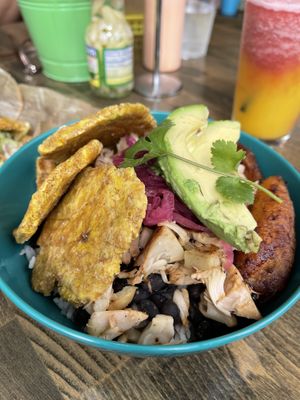 Vegan bowl with jackfruit   at Mayo Ketchup in St Louis