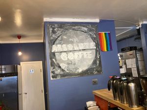 Inside at Absolute Coffee in Brooklyn