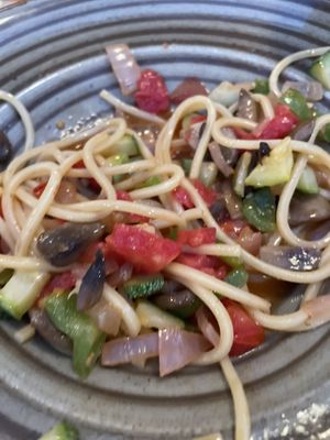 Vegetable pasta  at Ampelaki in Kefalonia