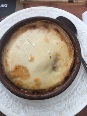 Vegan mousaka   at Ampelaki in Kefalonia