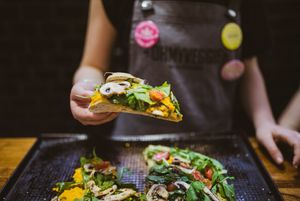 Pizzas at Vegan Bakery CBA in Cordoba