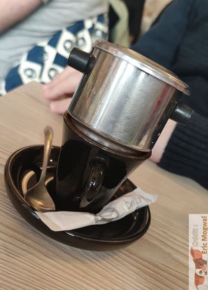 Vietnamese coffee at Mây Bay in Vincennes